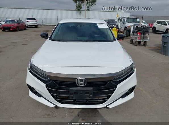 1HGCV1F40NA062869 2022 HONDA ACCORD White Вид щитка приладів