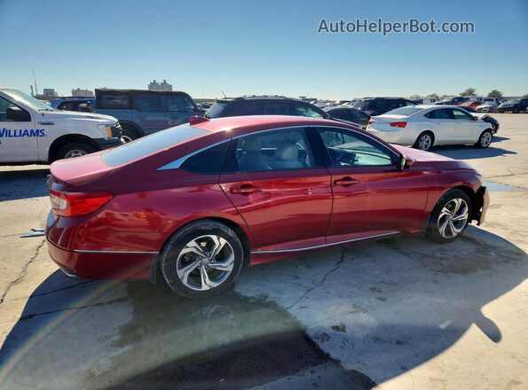1HGCV1F41JA104783 2018 HONDA ACCORD Red Tył prawy
