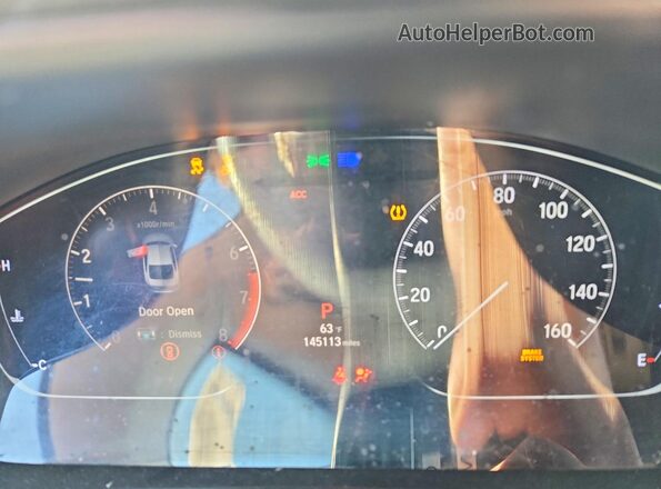 1HGCV1F41JA104783 2018 HONDA ACCORD Red Widok zestawu wskaźników