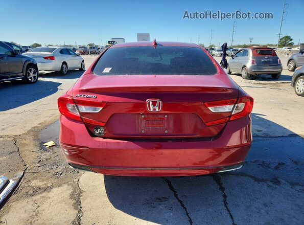 1HGCV1F41JA104783 2018 HONDA ACCORD Red Widok z tyłu