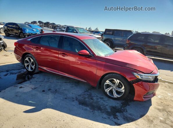 1HGCV1F41JA104783 2018 HONDA ACCORD Red Przód prawy