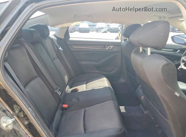 1HGCV1F41JA185414 2018 HONDA ACCORD Black Вид задніх сидінь