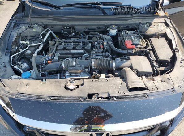 1HGCV1F41JA185414 2018 HONDA ACCORD Black Вид задньої частини салону