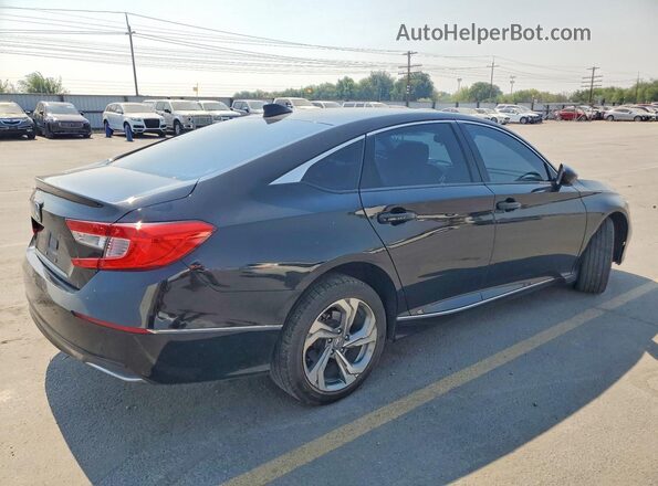 1HGCV1F41JA185414 2018 HONDA ACCORD Black Задня права чверть