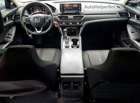 1HGCV1F41JA250374 2018 HONDA ACCORD Black Dashboard view
