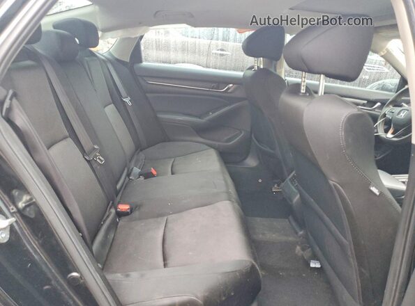 1HGCV1F41JA250374 2018 HONDA ACCORD Black Rear seats view