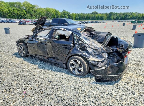 1HGCV1F41KA026619 2019 HONDA ACCORD Black Հետևի ձախ