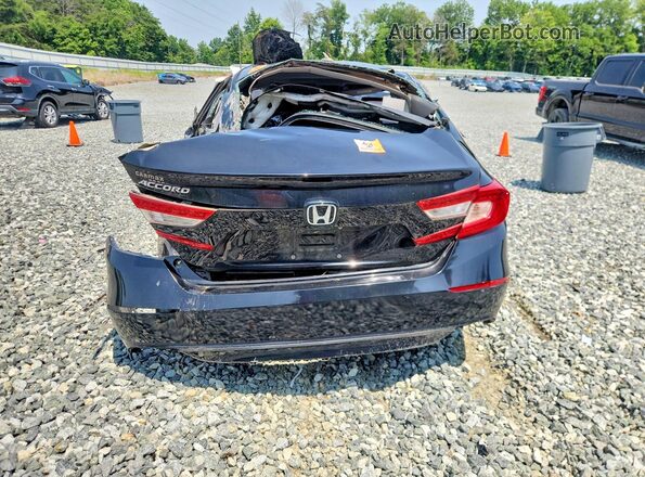 1HGCV1F41KA026619 2019 HONDA ACCORD Black Հետևի տեսք