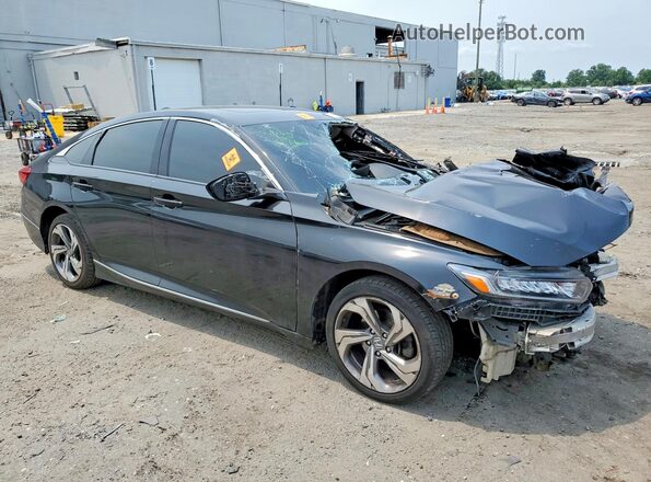 1HGCV1F41KA136263 2019 HONDA ACCORD Black წინა მარჯვენა