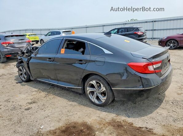 1HGCV1F41KA136263 2019 HONDA ACCORD Black უკანა მარცხენა