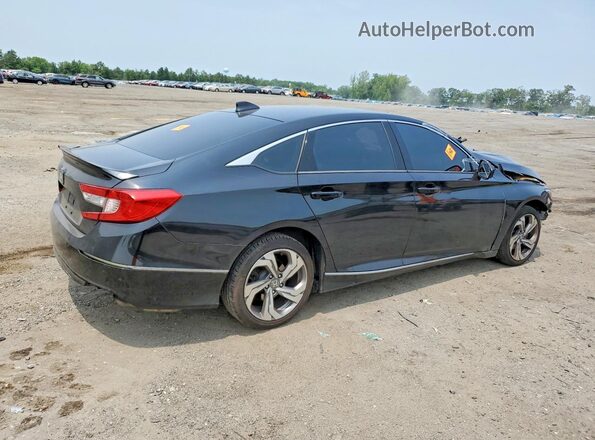 1HGCV1F41KA136263 2019 HONDA ACCORD Black უკანა მარჯვენა