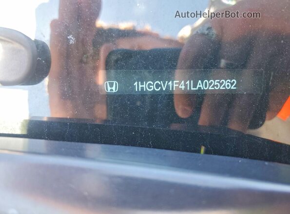 1HGCV1F41LA025262 2020 HONDA ACCORD Silver Вид підкапотного простору
