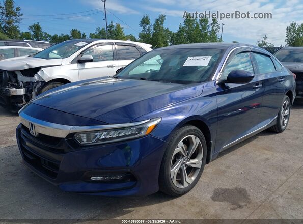 1HGCV1F41LA107556 2020 HONDA ACCORD Blue Առջևի ձախ երեք քառորդ տեսարան