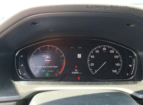 1HGCV1F41LA114216 2020 HONDA ACCORD Blue Vista del cuadro de instrumentos