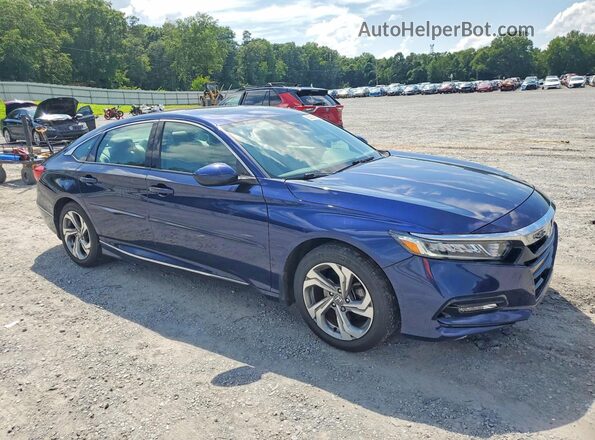 1HGCV1F41LA114216 2020 HONDA ACCORD Blue Delantero derecho