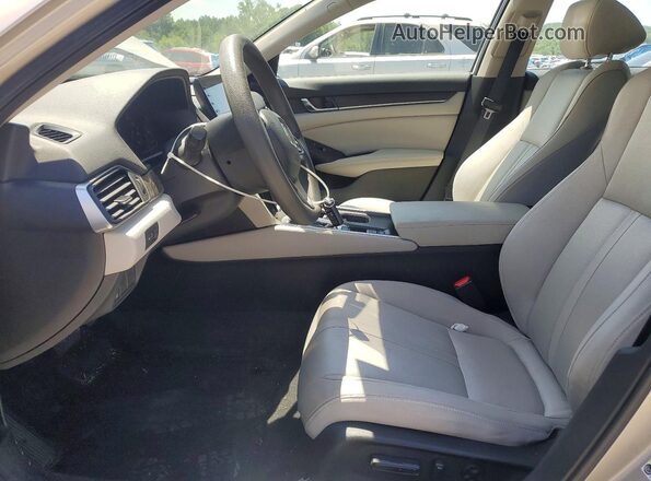 1HGCV1F41LA134627 2020 HONDA ACCORD Золотой Вид салона спереди