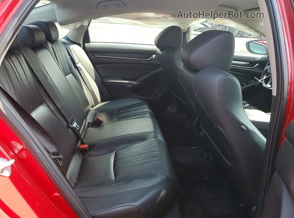 1HGCV1F41MA027501 2021 HONDA ACCORD Красный Вид задних сидений