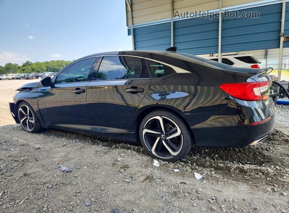 1HGCV1F41MA080196 2021 HONDA ACCORD Black Rear left