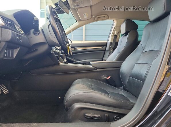 1HGCV1F41MA080196 2021 HONDA ACCORD Black Front interior view