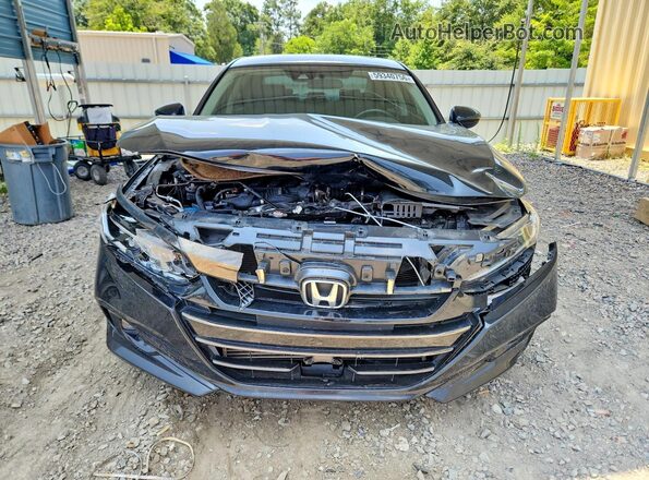 1HGCV1F41MA080196 2021 HONDA ACCORD Black Front view