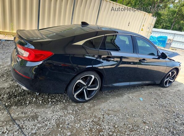 1HGCV1F41MA080196 2021 HONDA ACCORD Black Rear right