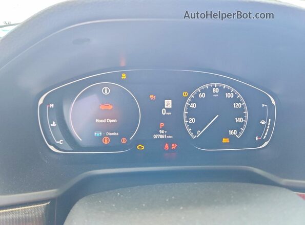 1HGCV1F41MA080196 2021 HONDA ACCORD Black Instrument cluster view