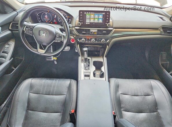 1HGCV1F41MA080196 2021 HONDA ACCORD Black Dashboard view
