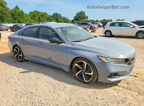 1HGCV1F41NA016547 2022 HONDA ACCORD Серый Передняя правая четверть