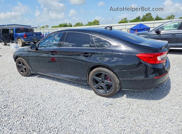 1HGCV1F42JA119244 2018 HONDA ACCORD Black Հետևի ձախ