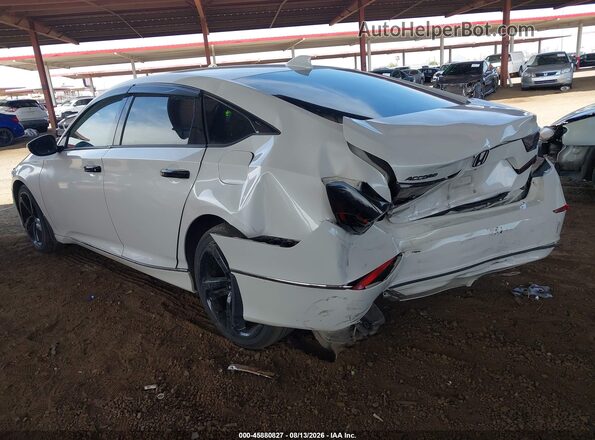 1HGCV1F42JA134780 2018 HONDA ACCORD Белый Задняя левая четверть