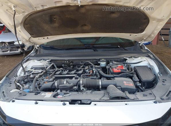 1HGCV1F42JA134780 2018 HONDA ACCORD Белый Вид сзади