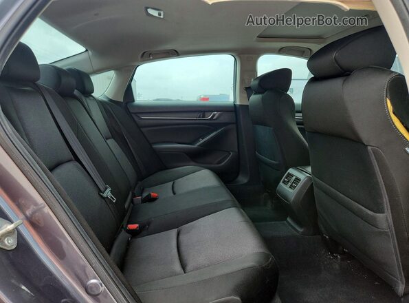 1HGCV1F42KA155324 2019 HONDA ACCORD Gray Vista de los asientos traseros