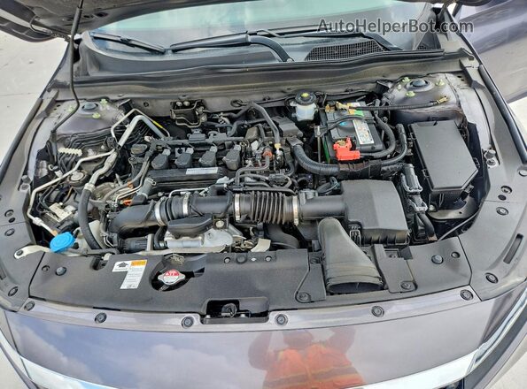 1HGCV1F42KA155324 2019 HONDA ACCORD Gray Vista interior trasera
