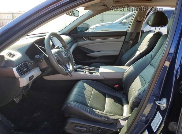 1HGCV1F42LA008647 2020 HONDA ACCORD Blue Вид салону спереду