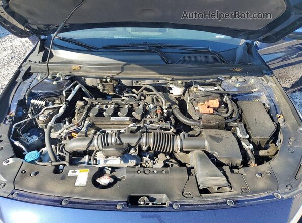 1HGCV1F42LA008647 2020 HONDA ACCORD Blue Вид задньої частини салону