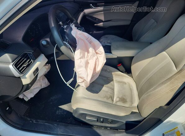 1HGCV1F42LA032009 2020 HONDA ACCORD White წინა სალონის ხედი