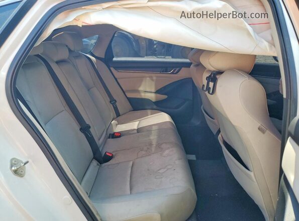 1HGCV1F42LA032009 2020 HONDA ACCORD White უკანა სავარძლების ხედი