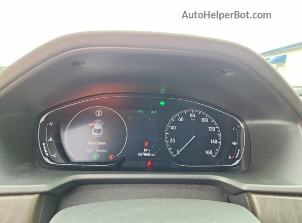 1HGCV1F42LA096793 2020 HONDA ACCORD White ხელსაწყოთა პანელის ხედი