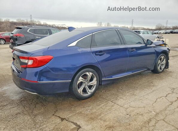 1HGCV1F42LA112944 2020 HONDA ACCORD Blue Trasero derecho