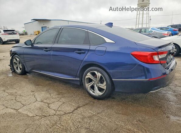 1HGCV1F42LA112944 2020 HONDA ACCORD Blue Trasero izquierdo
