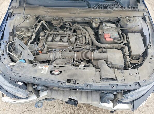 1HGCV1F42LA112944 2020 HONDA ACCORD Blue Vista interior trasera