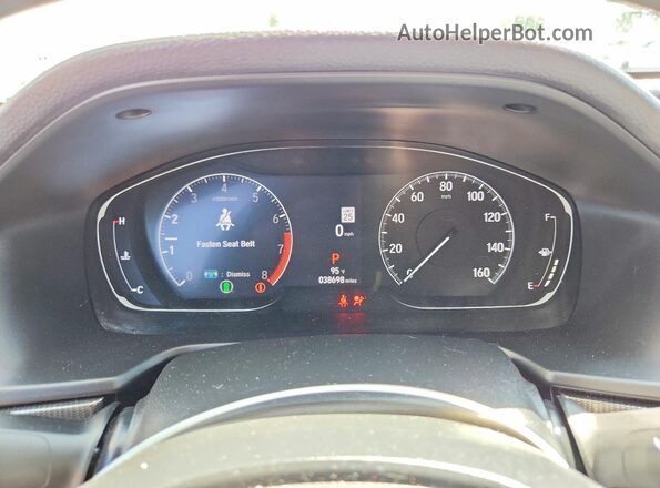1HGCV1F42NA029825 2022 HONDA ACCORD White Widok zestawu wskaźników
