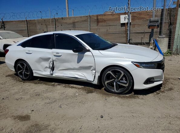 1HGCV1F42NA109674 2022 HONDA ACCORD White Przód prawy