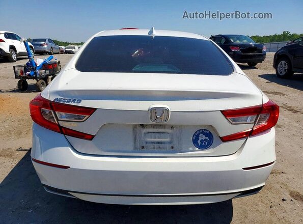 1HGCV1F43JA185429 2018 HONDA ACCORD White Հետևի տեսք