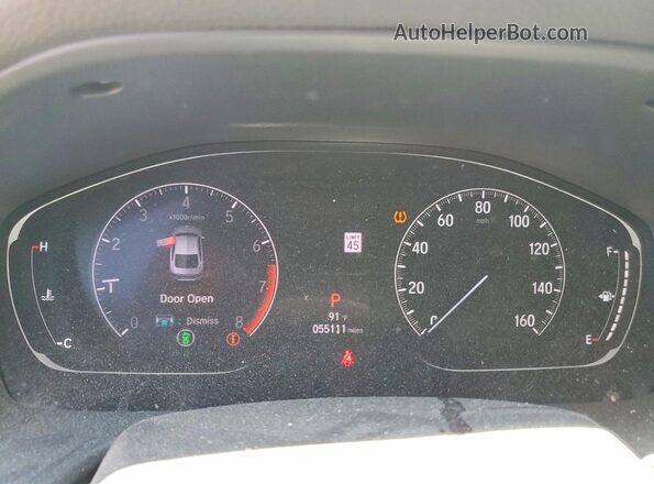 1HGCV1F43JA185429 2018 HONDA ACCORD White Սարքավորումների վահանակի տեսք
