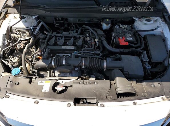 1HGCV1F43JA185429 2018 HONDA ACCORD White Սալոնի հետևի տեսք