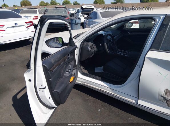 1HGCV1F43LA115805 2020 HONDA ACCORD Белый Вид салона спереди