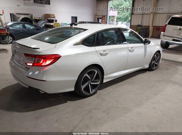 1HGCV1F43MA053159 2021 HONDA ACCORD Белый Задняя правая четверть