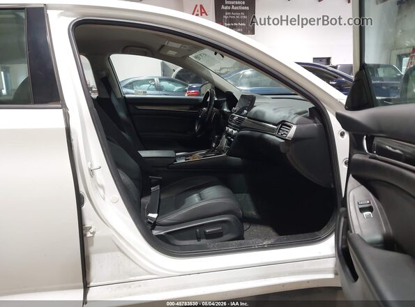 1HGCV1F43MA053159 2021 HONDA ACCORD Белый Вид салона спереди