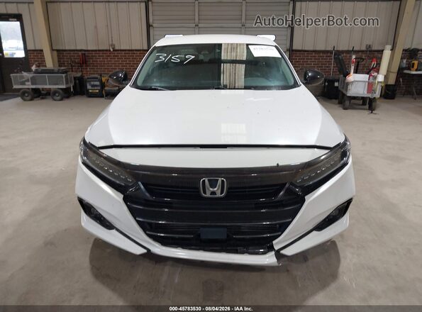 1HGCV1F43MA053159 2021 HONDA ACCORD Белый Вид щитка приборов